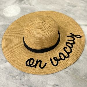On Vacay straw Floppy Hat